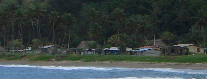 Fijian village - nice setting, pity about the squalor © BW Media